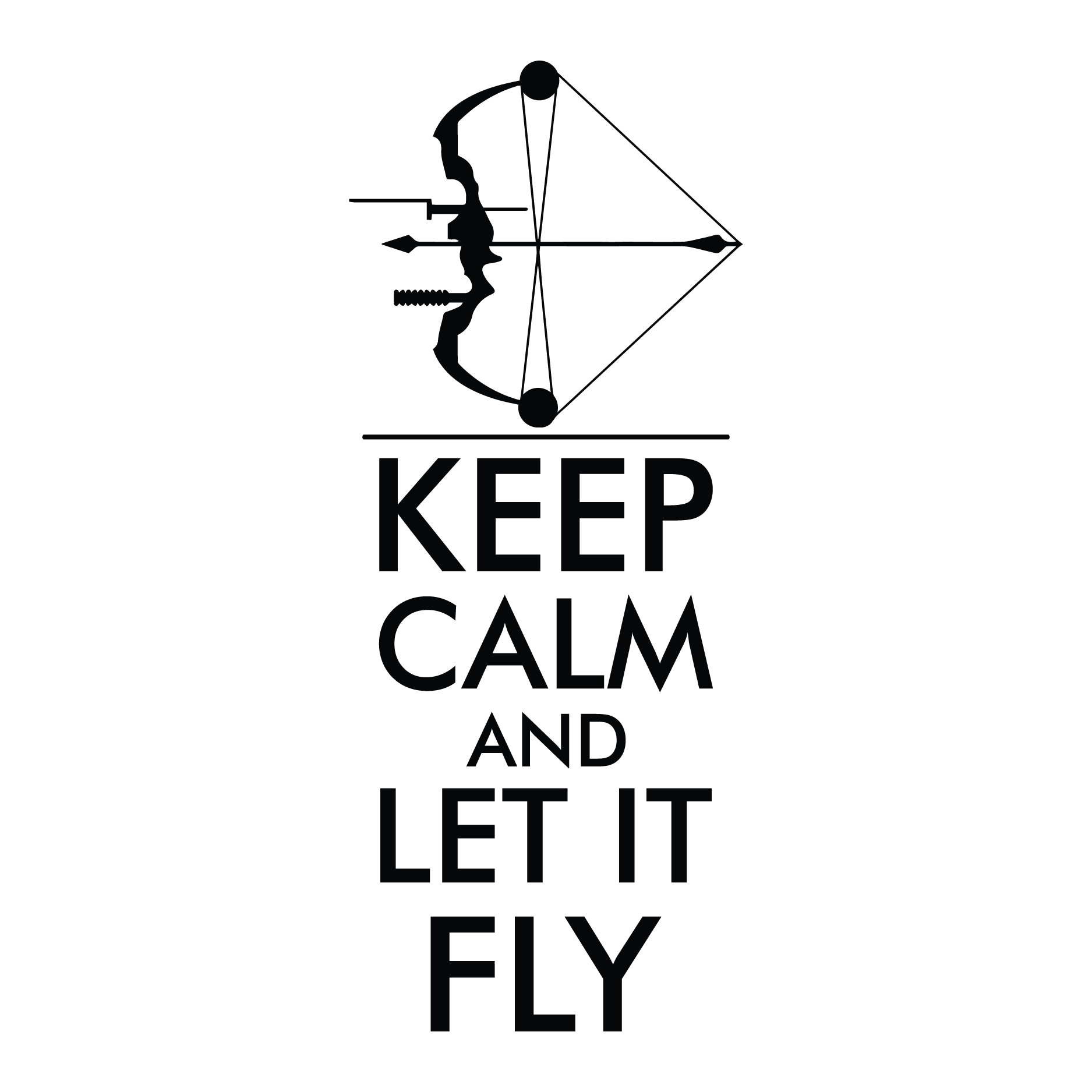 Keep Calm And Let It Fly Wall Quotes™ Decal