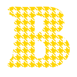 Houndstooth Textstyles™ Canvas Letter Decals