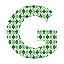Argyle Textstyles™ Canvas Letter Decals