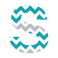 Chevron Textstyles™ Canvas Letter Decals