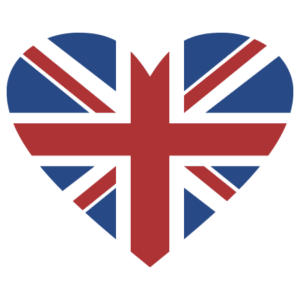 Union Jack Heart Wall Quotes™ Wall Art Decal
