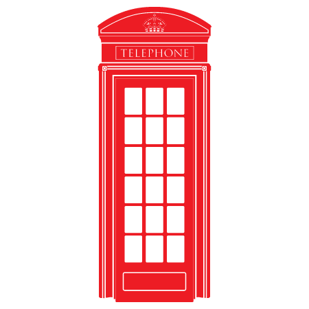 Telephone Booth Wall Quotes™ Wall Art Decal