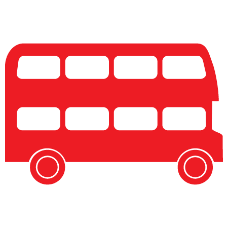 Double Decker Bus Wall Quotes™ Wall Art Decal