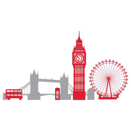 London Skyline Highlights Wall Quotes™ Decal
