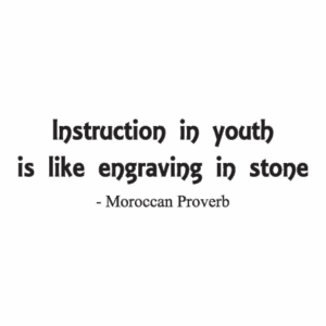 Proverbial Moraccan Instruction Wall Quotes™ Decal