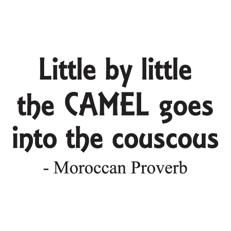 Camel and Couscous Wall Quotes™ Decal