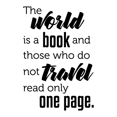 The World is a Book Wall Quotes™ Decal