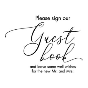 Guest Book Wall Quotes™ Decal