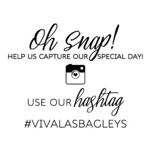 Wedding Hashtag Custom Wall Quotes™ Decal