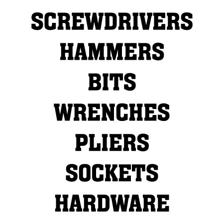 Toolbox Labels Wall Quotes™ Decal